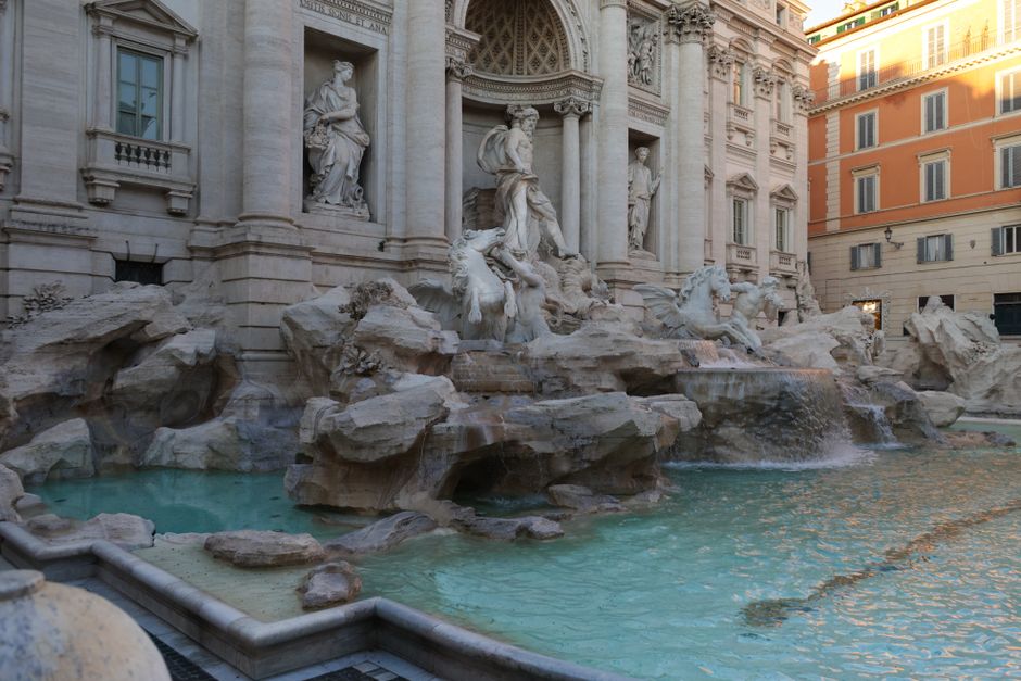 The Trevi Fountain in Rome