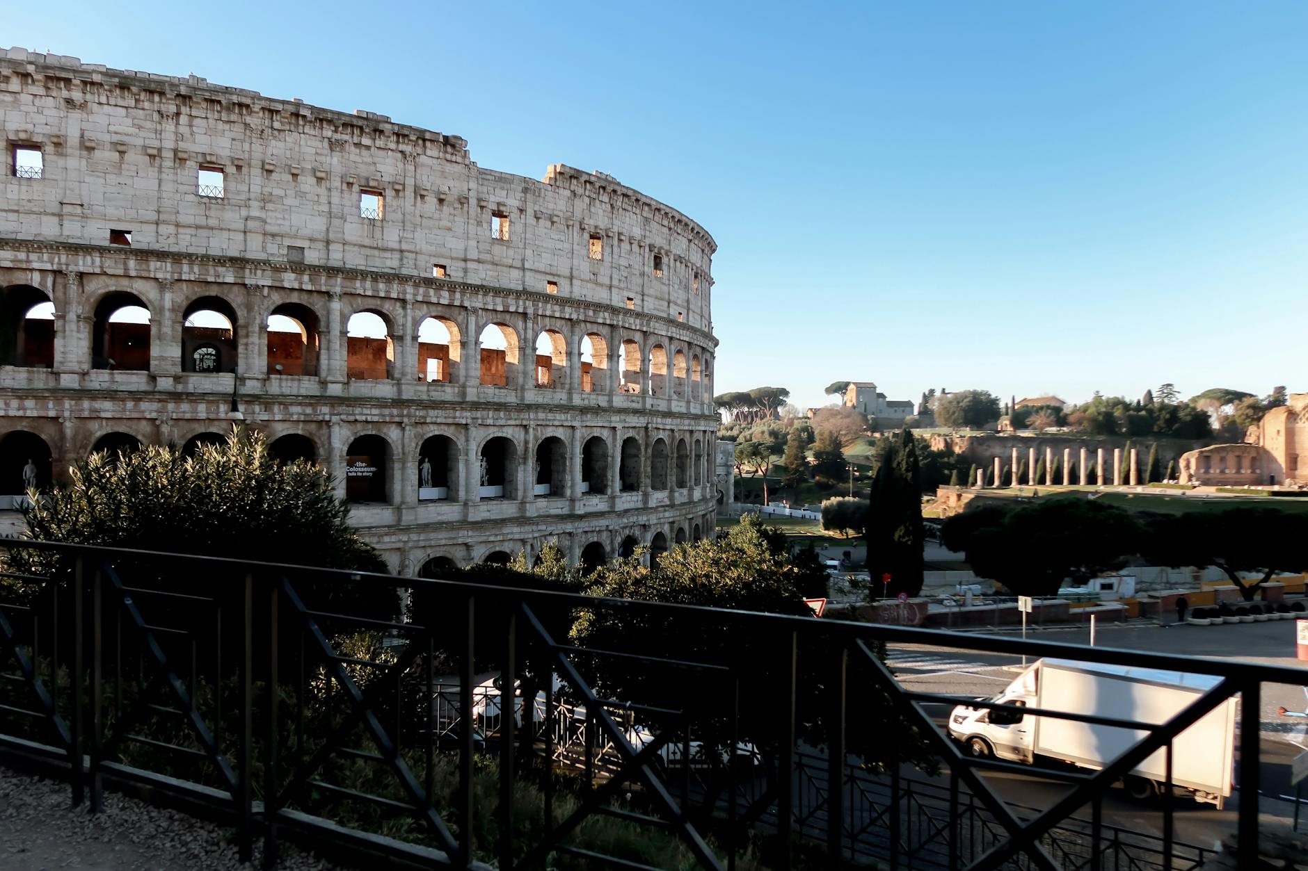 Explore the iconic Colosseum in Rome with this stunning architectural shot.