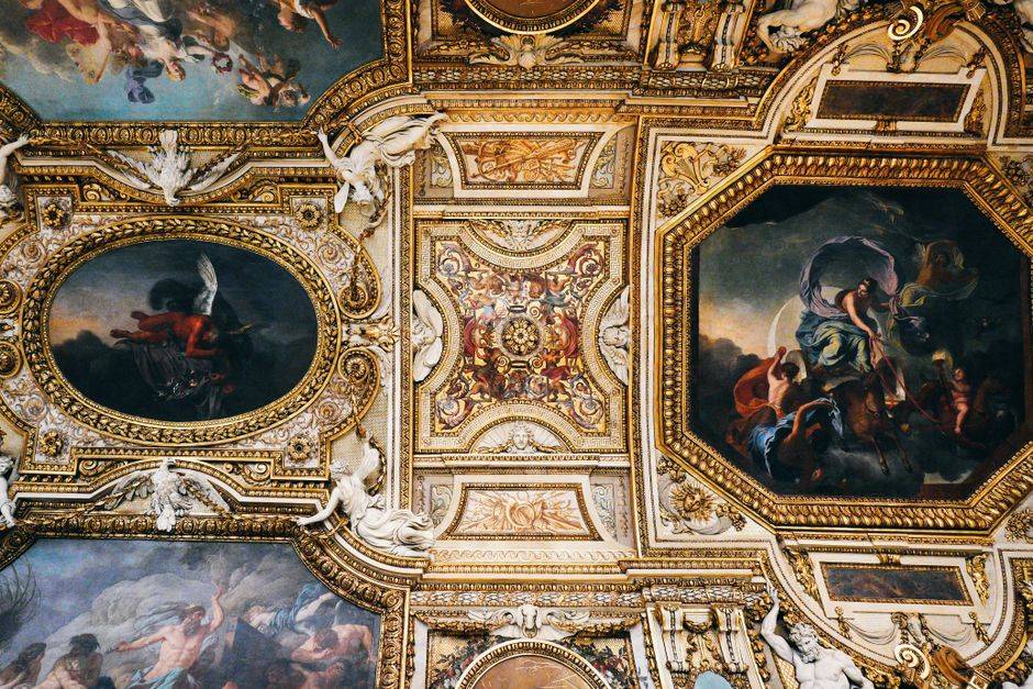 Painted ceilings at the Louvre