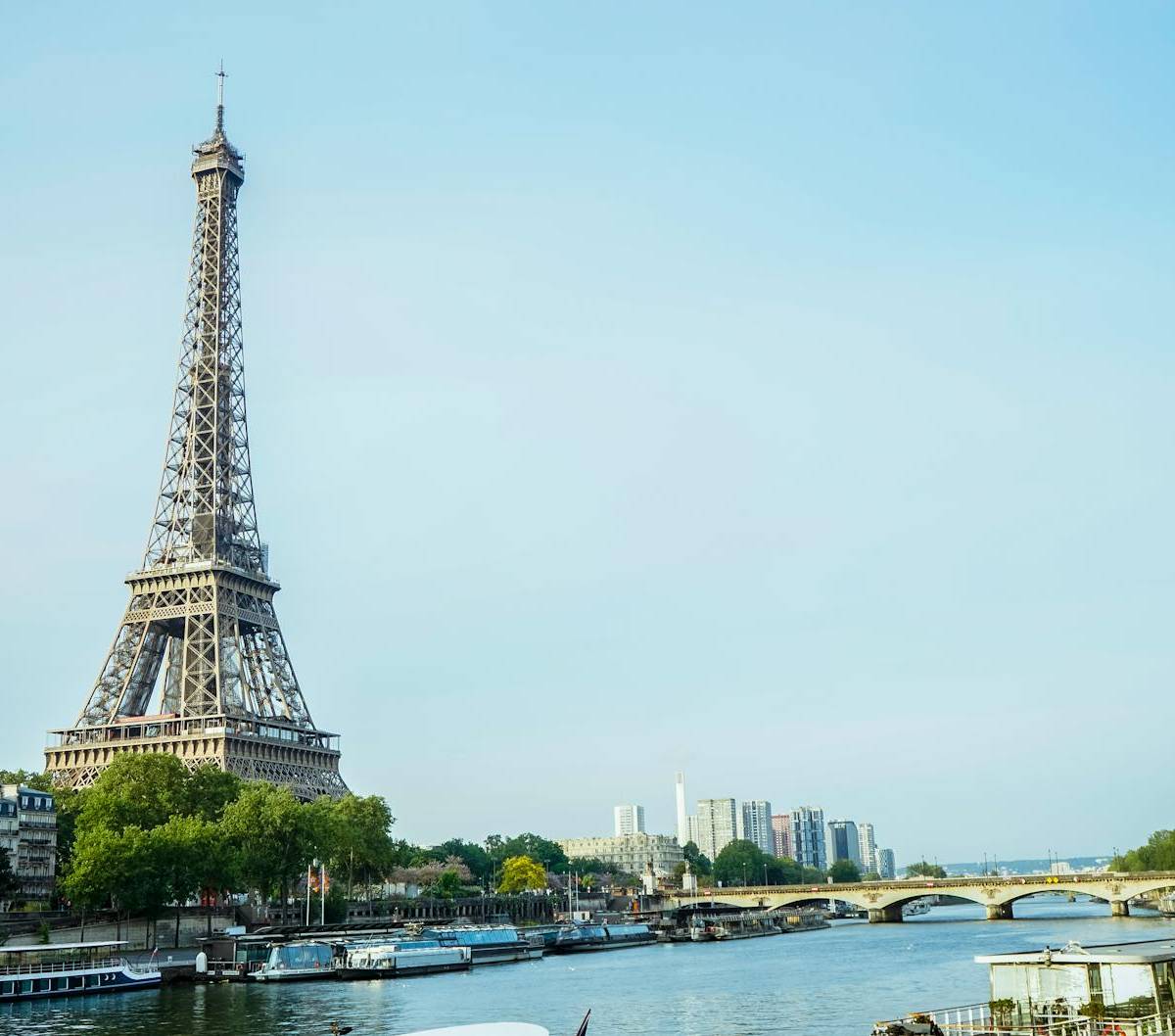 The Eiffel Tower beside the Seine