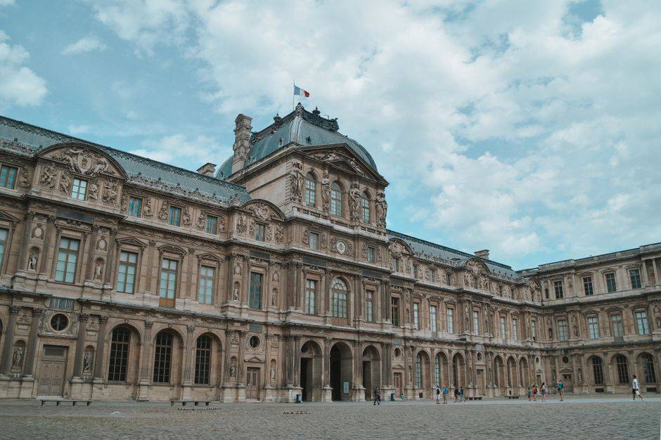 The courtyard of the Louvre