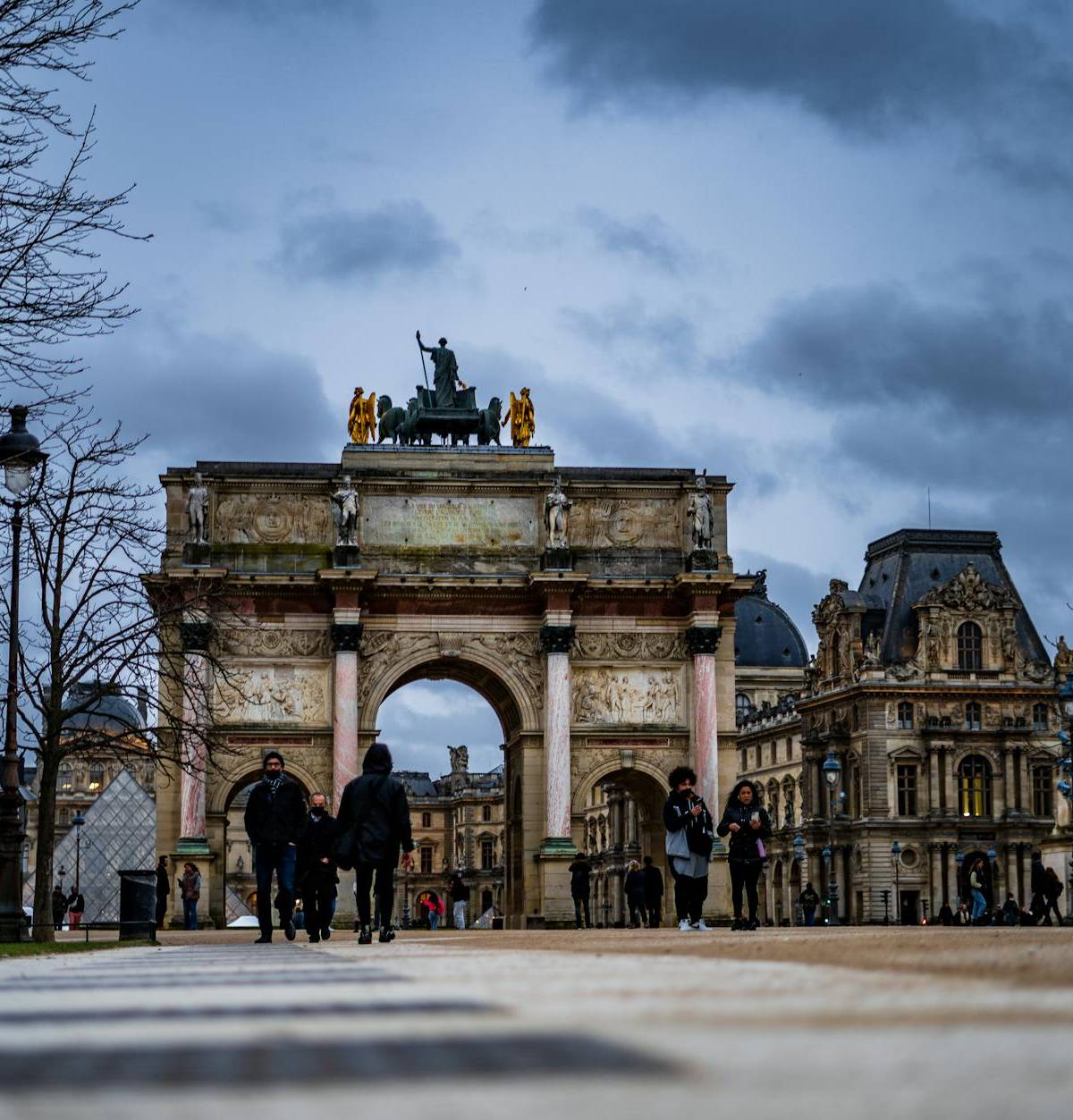The Arc du Carrousel in evening light