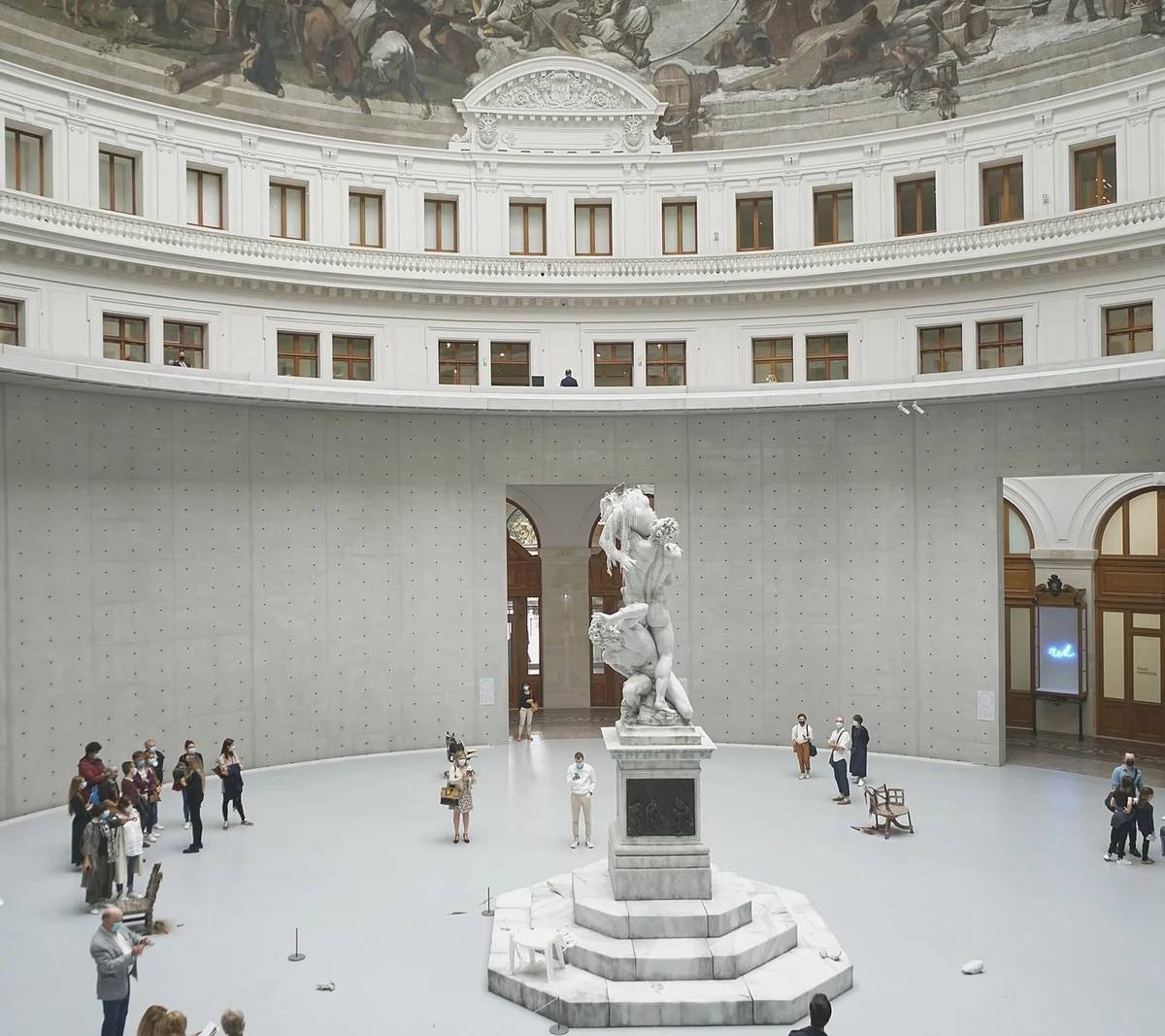 The rotunda of Bourse de Commerce, photographed in 2021
