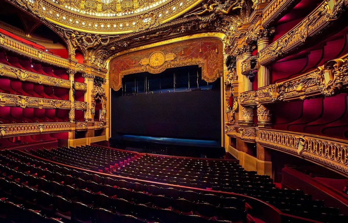 The red-and-gold auditorium of Palais Garnier