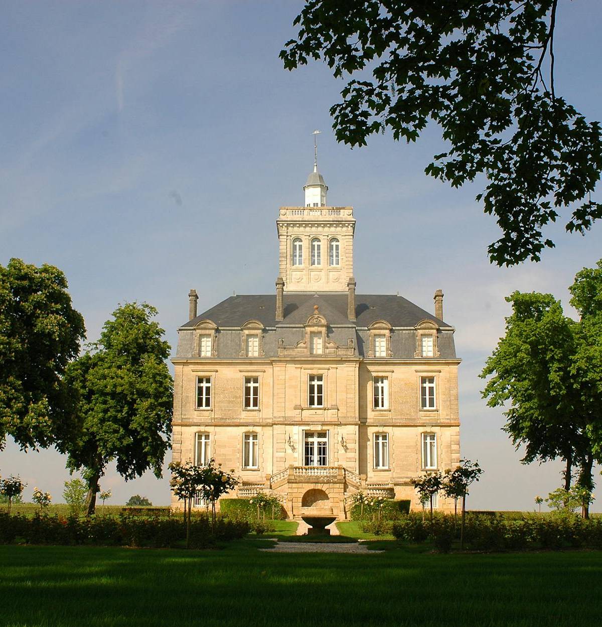 The architecture of a French château