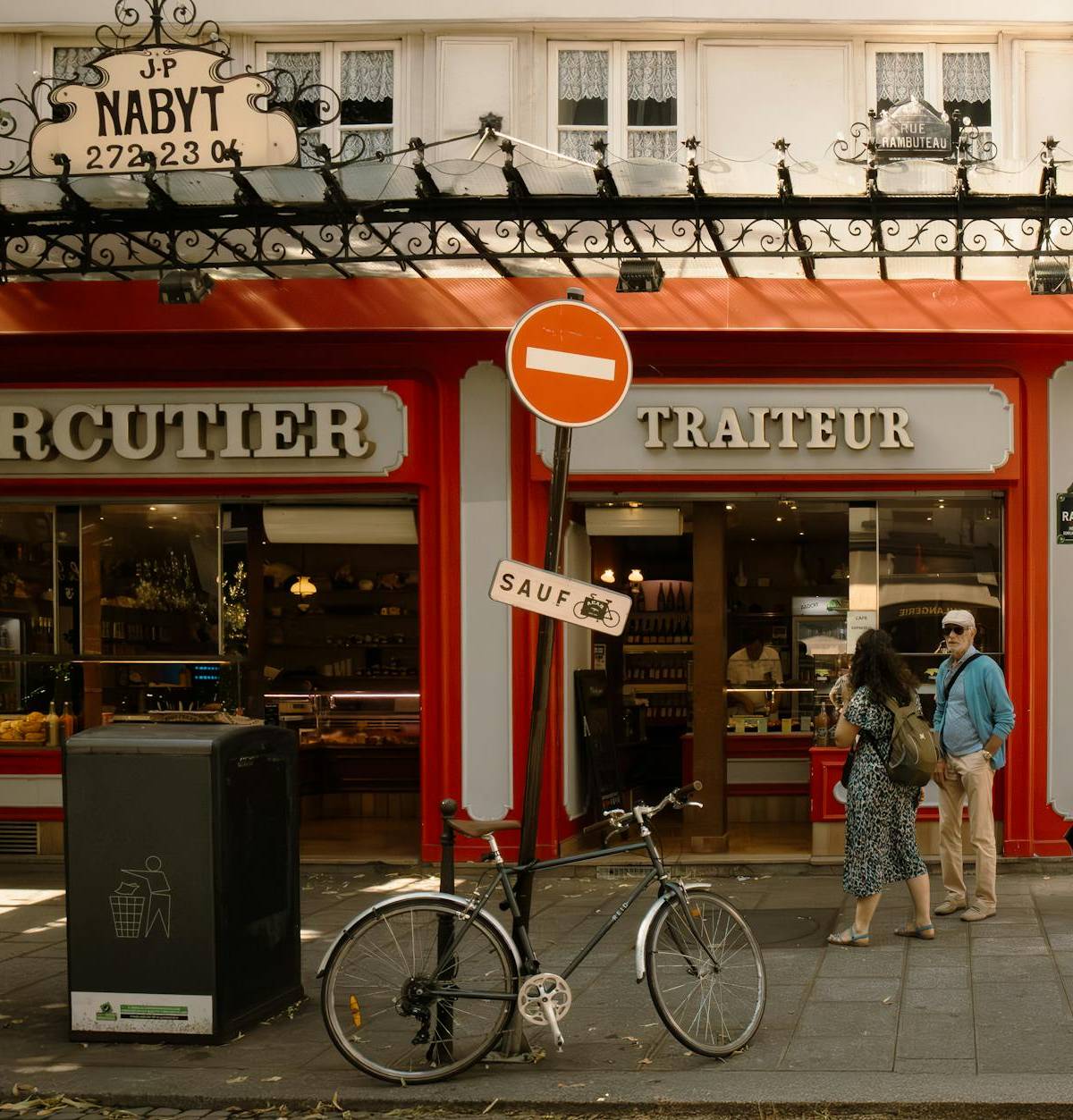 A neighborhood food shop in Paris