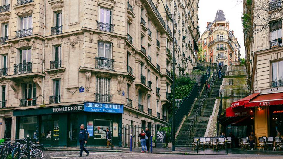 A staircase in Montmartre